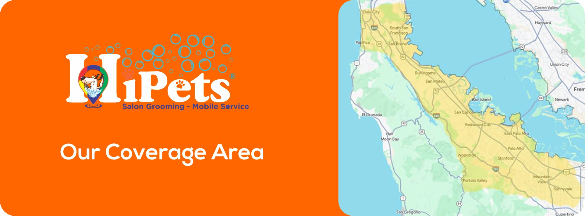 Hipets Our coverage area